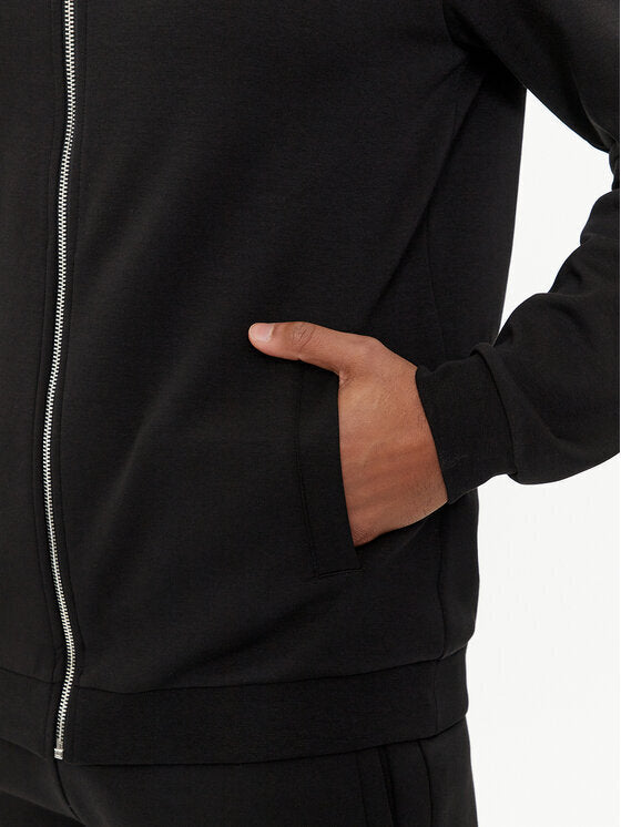 EMPORIO ARMANI EA7  Felpa Zip Con Logo Argentato Uomo |  JEK PIT