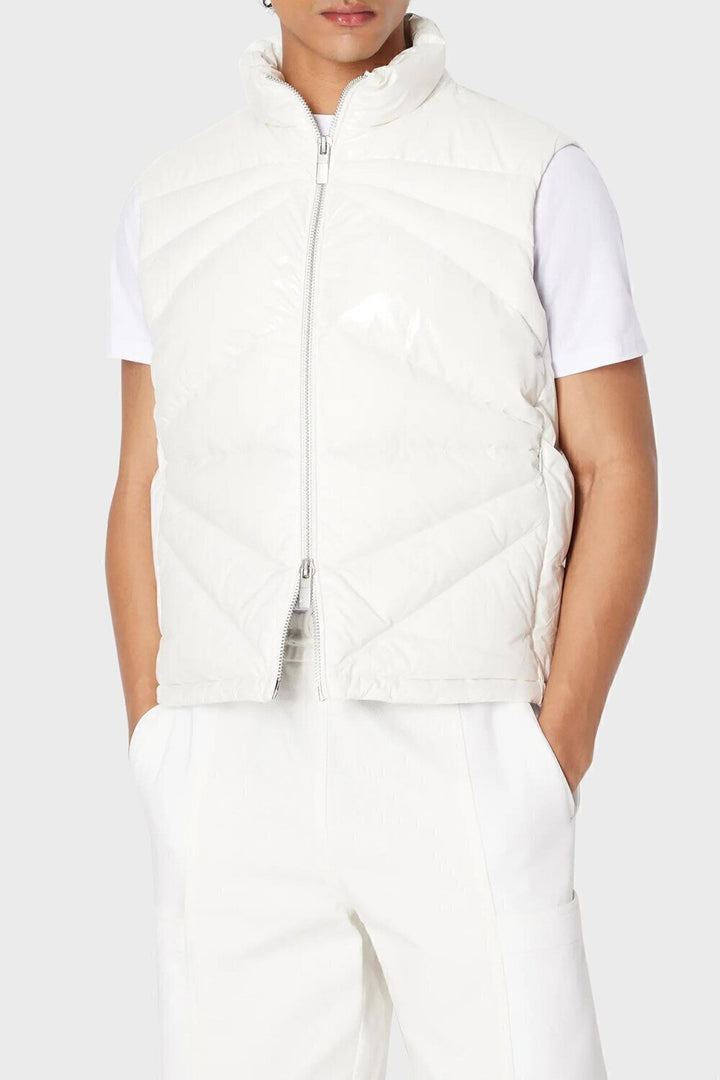Smanicato Misto Lucido Logo Collo Uomo - JEK PIT