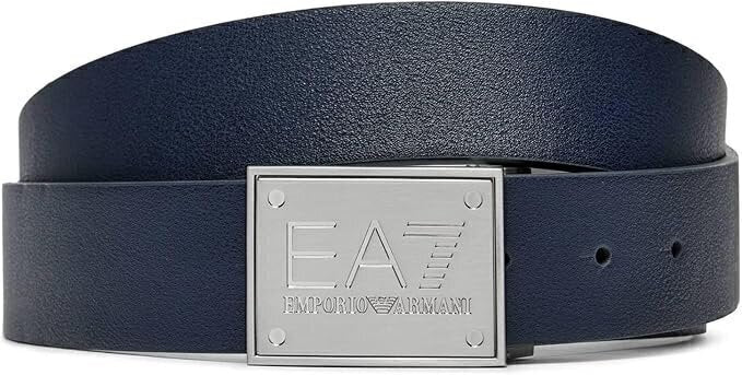 EMPORIO ARMANI EA7  Cintura Placca Argento Bicolor Uomo |  JEK PIT