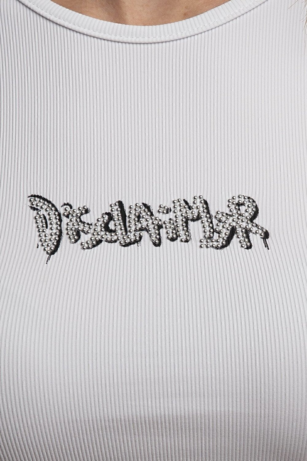 DISCLAIMER  Canotta Stampa Borchie Pc Donna |  JEK PIT