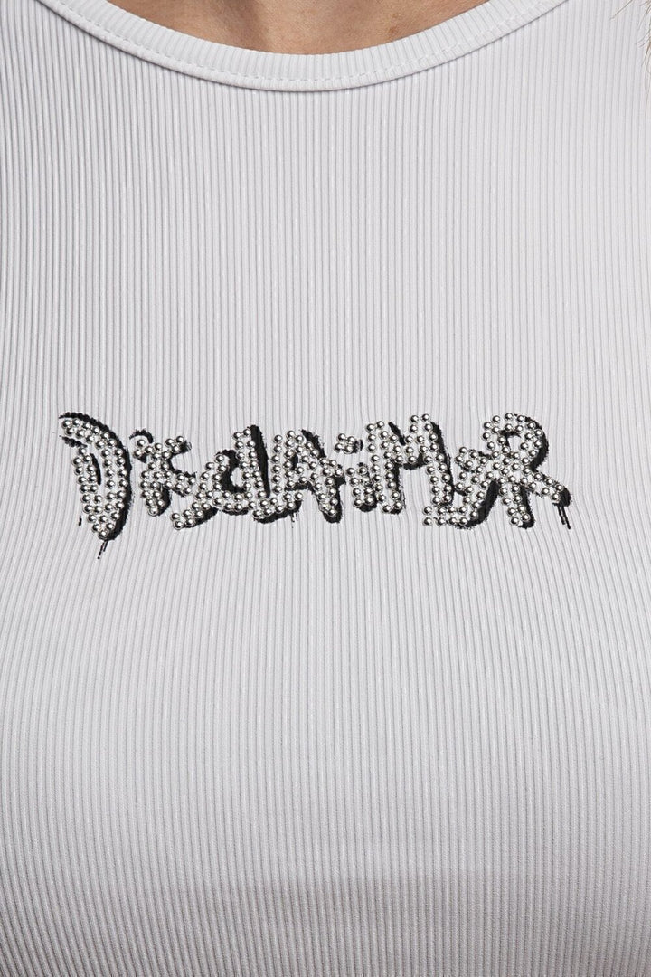 DISCLAIMER  Canotta Stampa Borchie Pc Donna |  JEK PIT