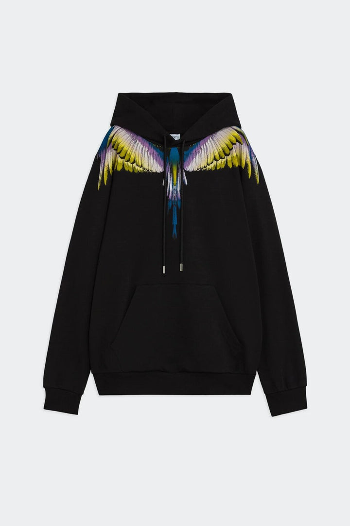 COUNTY OF MILAN - BURLON  Felpa Cappuccio Logo Aquila Blue Wings Uomo |  JEK PIT