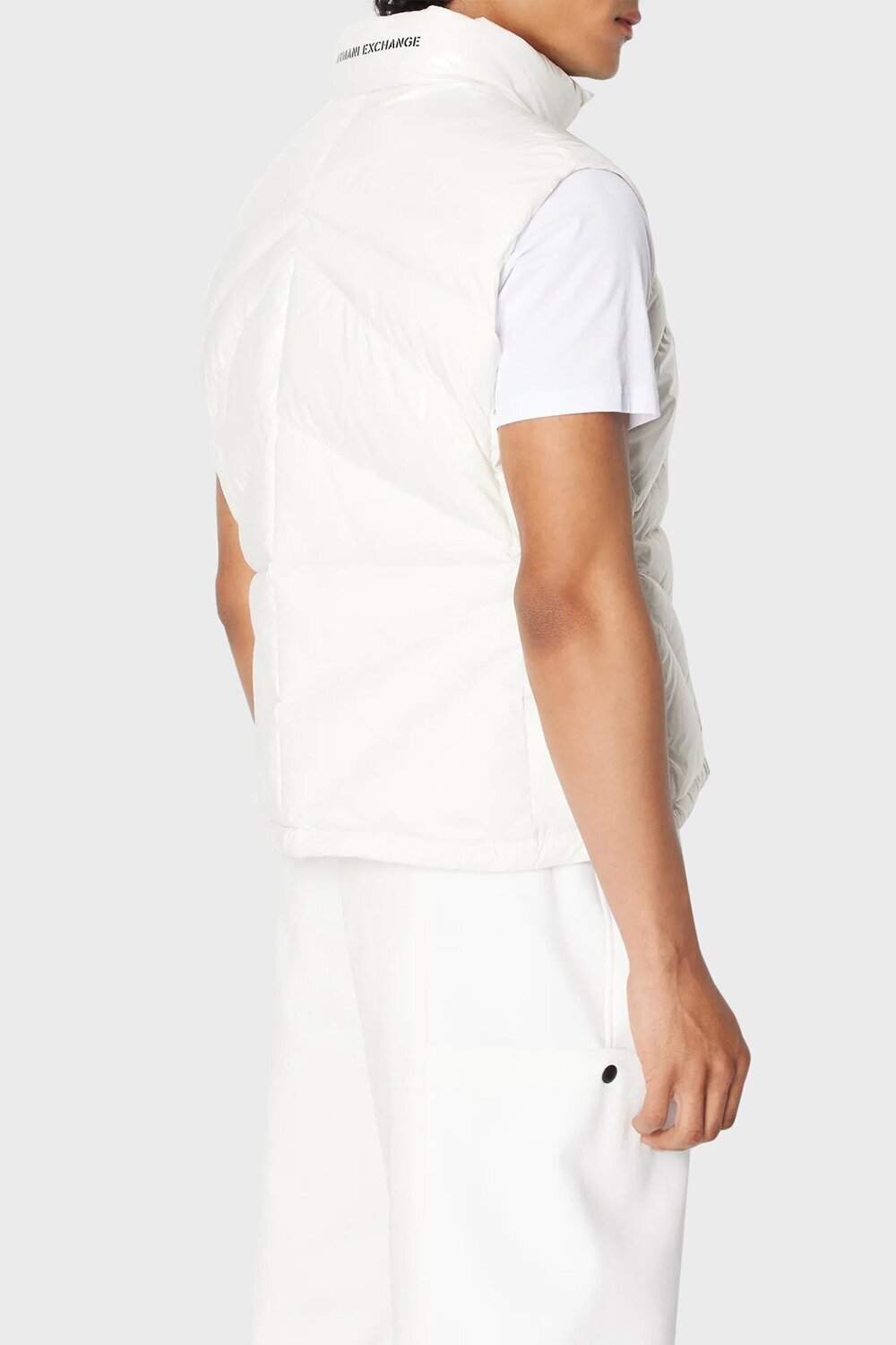 ARMANI EXCHANGE  Smanicato Misto Lucido Logo Collo Uomo |  JEK PIT