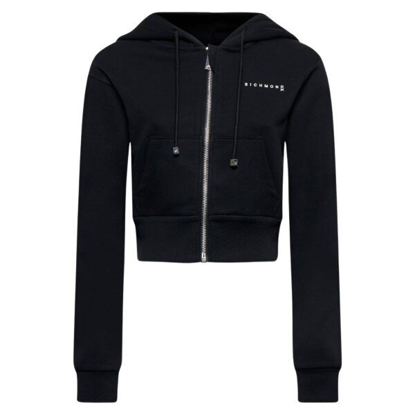 JOHN RICHMOND X  Felpa Con Zip e Cappuccio Basic Donna |  JEK PIT