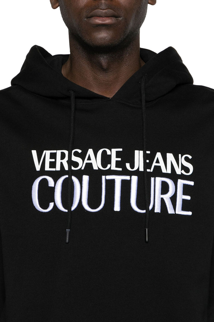 VERSACE JEANS  Felpa Logo Stampato e Ricamato Uomo |  JEK PIT