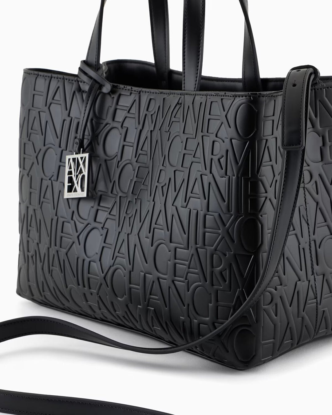 ARMANI EXCHANGE  Borsa Rubber Medium Op. Logo Allover Donna |  JEK PIT