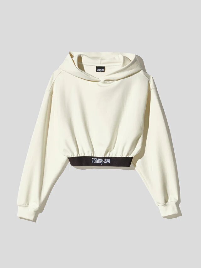 COMME DES FUCKDOWN  Felpa Cappuccio Logo Elastico Donna |  JEK PIT