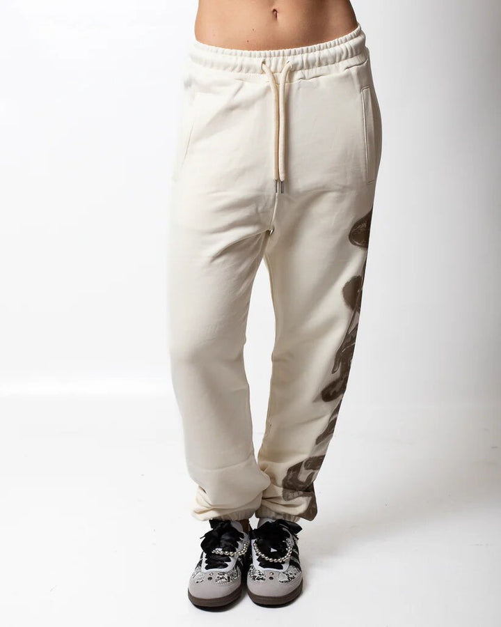 DISCLAIMER  Pantalone In Felpa Logo Verticale Grande Donna |  JEK PIT