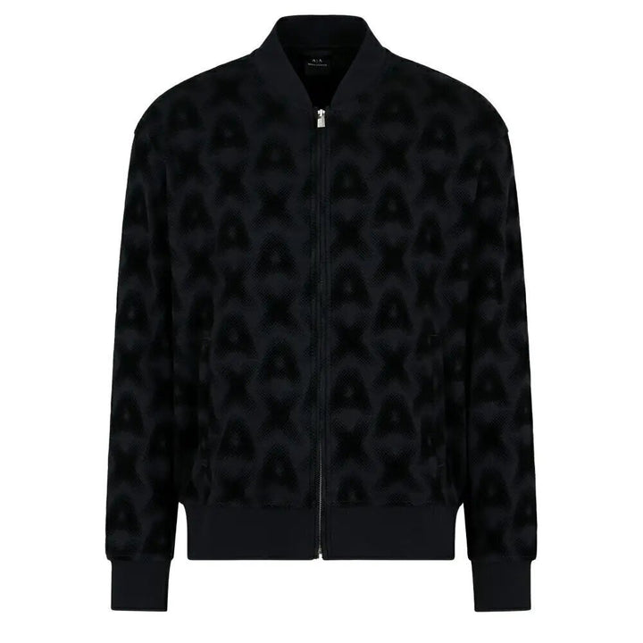 ARMANI EXCHANGE  Felpa Zip Logo Vellutato Allover Uomo |  JEK PIT