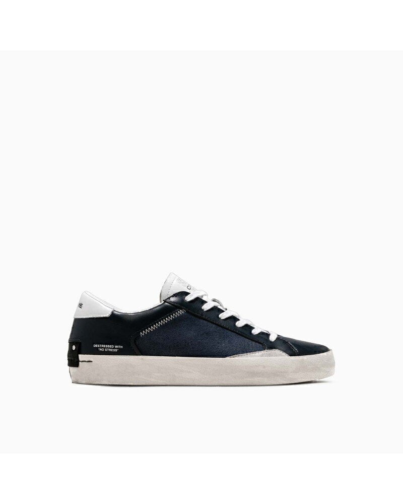 CRIME LONDON  Sneakers Intarsi Blu Uomo |  JEK PIT