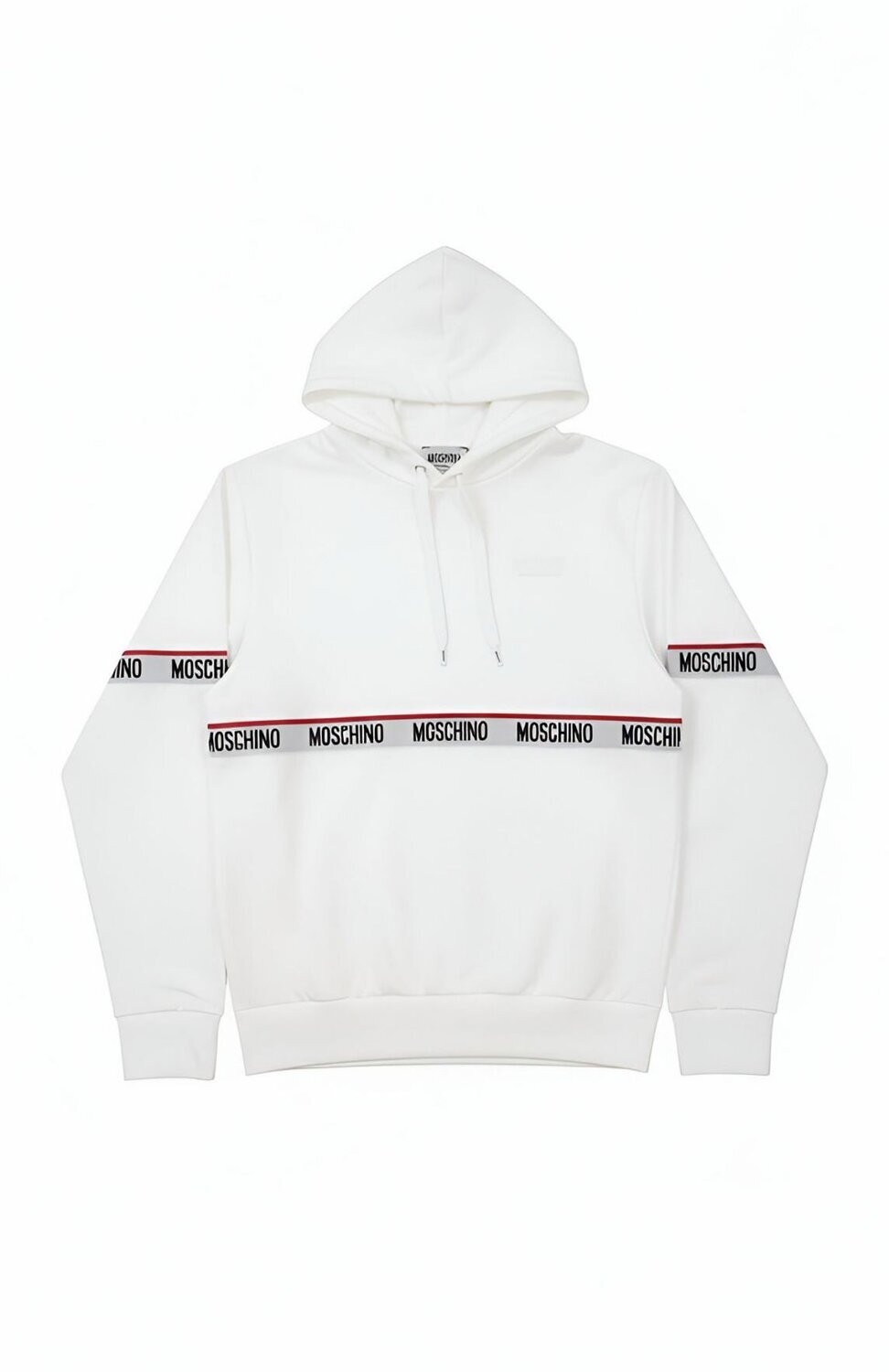 MOSCHINO  Felpa Cappuccio Con Banda Centrale Uomo |  JEK PIT