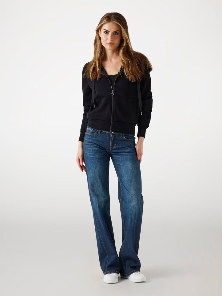 GUESS  Felpa Con Zip Logo Banda Laterale Donna |  JEK PIT