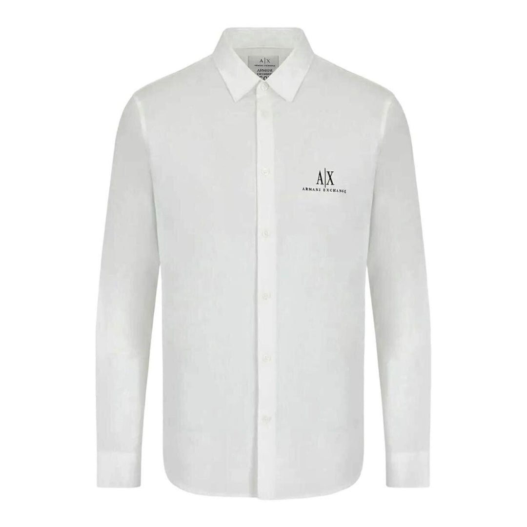 ARMANI EXCHANGE  Camicia Con Logo Ricamato Uomo |  JEK PIT