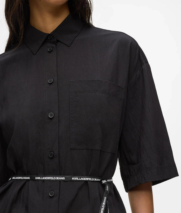 KARL LAGERFELD  Camicione Con Nastro Logato Donna |  JEK PIT