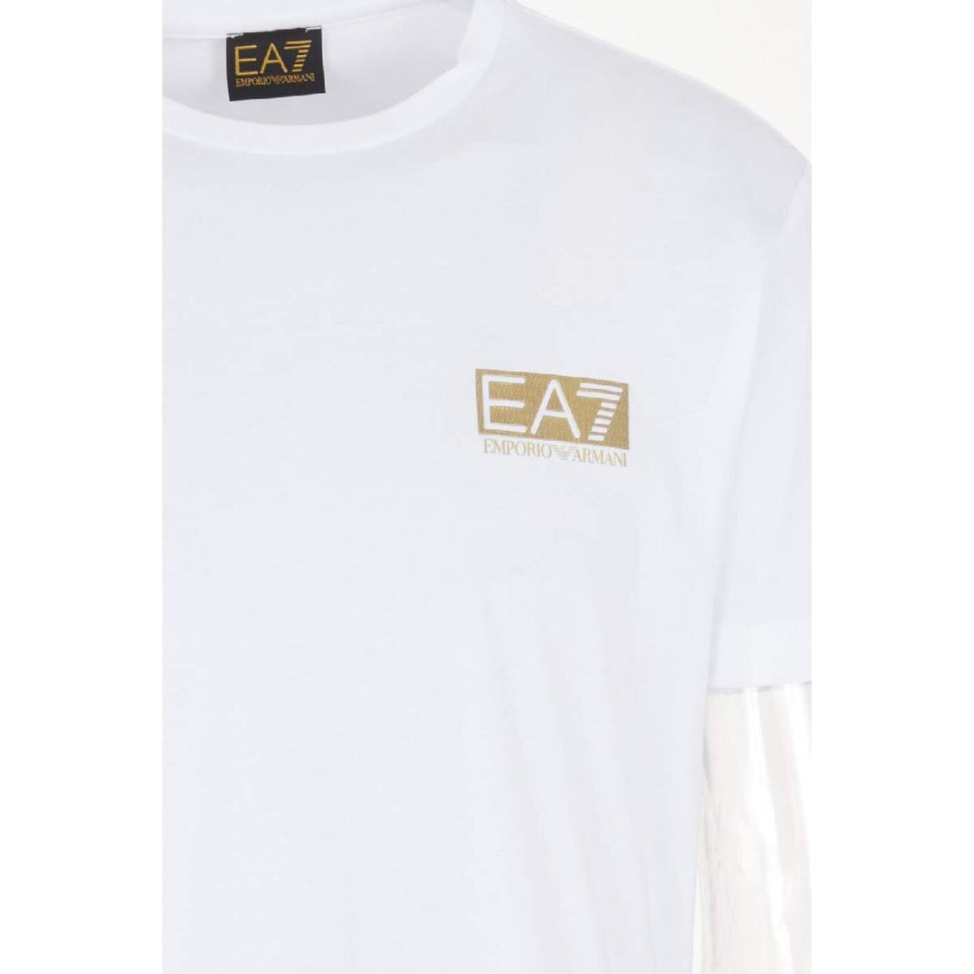 EMPORIO ARMANI EA7  t-Shirt Logo Gold Uomo |  JEK PIT
