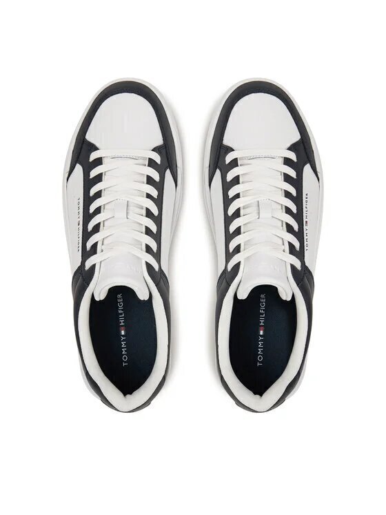 TOMMY HILFIGER  Sneakers Th Court Mix Lth Bicolor Uomo |  JEK PIT