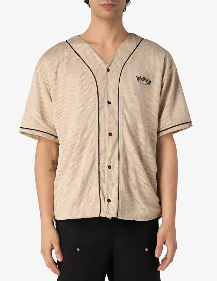 DISCLAIMER  t-Shirt In Rete Con Bottoni Uomo |  JEK PIT