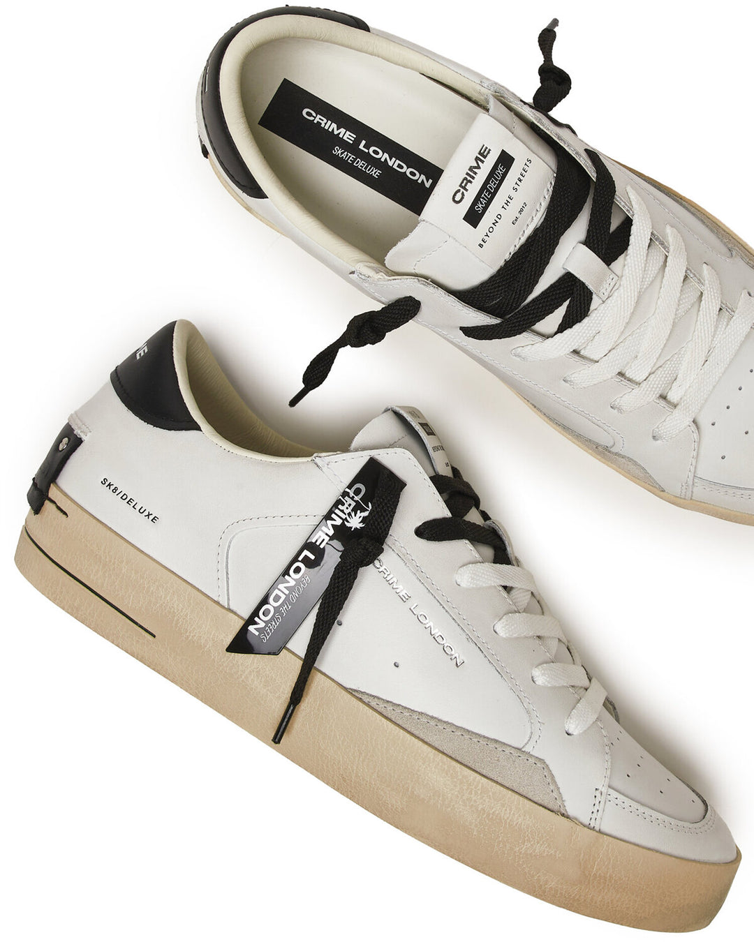 CRIME LONDON  Sneakers Sk8 Black Contrast Uomo |  JEK PIT