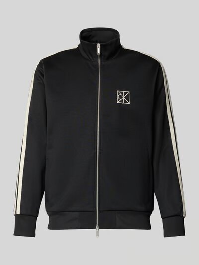 CALVIN KLEIN  Felpa Dbl Knt Stripe Con Zip e Banda Uomo |  JEK PIT