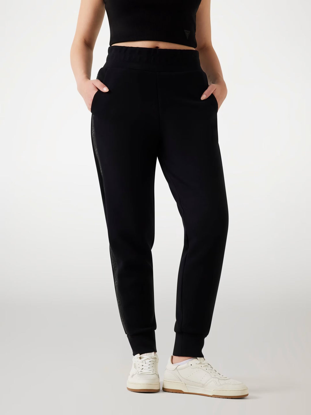 GUESS  Pantalone In Felpa Logo Banda Laterale Donna |  JEK PIT