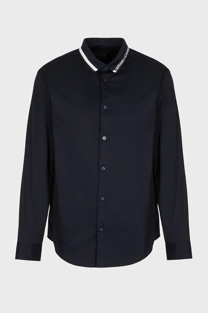 ARMANI EXCHANGE  Camicia Con Logo Sul Collo Uomo |  JEK PIT
