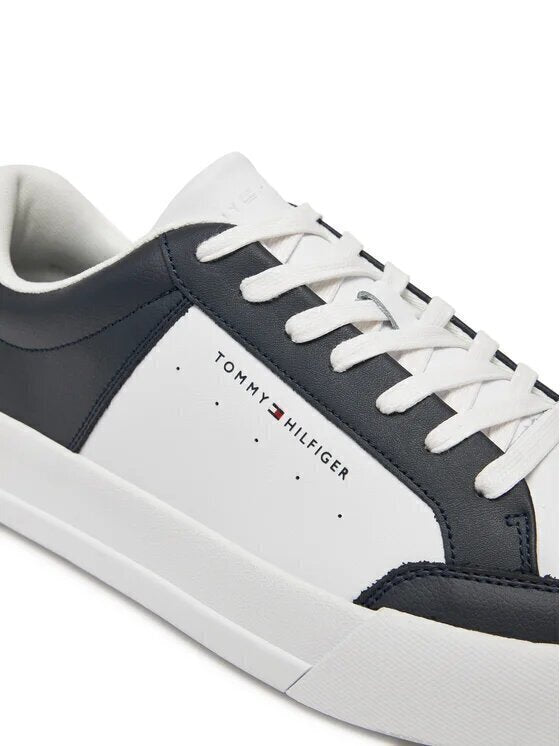 TOMMY HILFIGER  Sneakers Th Court Mix Lth Bicolor Uomo |  JEK PIT