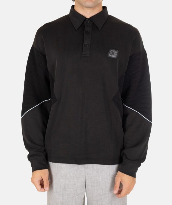 GAELLE  Polo Boxy Patch Manica Lunga Uomo |  JEK PIT