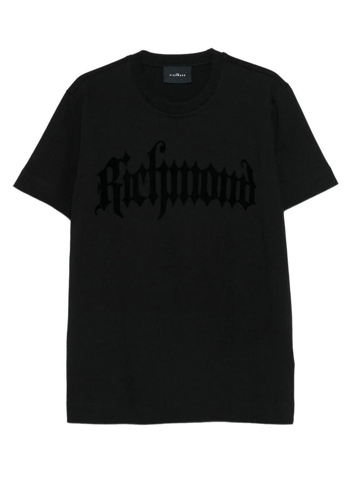 JOHN RICHMOND  t-Shirt Logo Gotico Su Tinta Grande Uomo |  JEK PIT