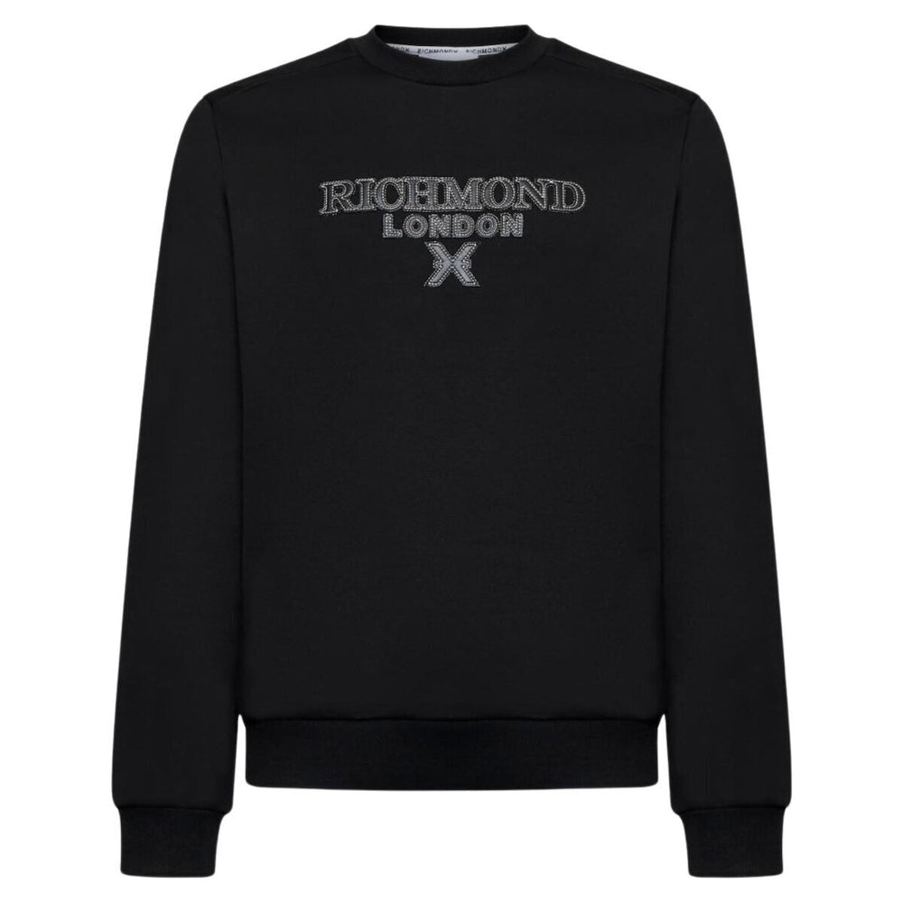 JOHN RICHMOND  Felpa Giro Con Stampa In Pelle Centrale Uomo |  JEK PIT