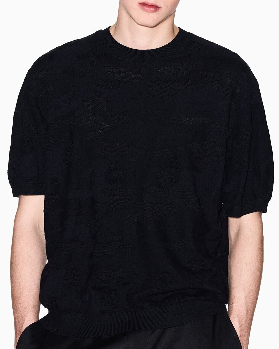 T-Shirt In Maglina Jacquard Uomo - JEK PIT