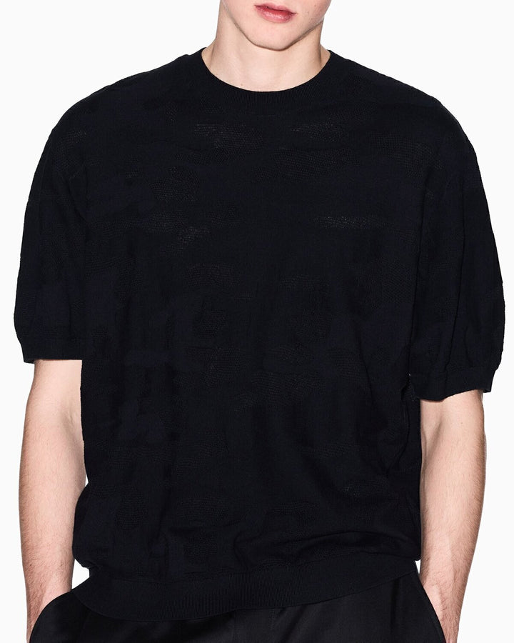 T-Shirt In Maglina Jacquard Uomo - JEK PIT