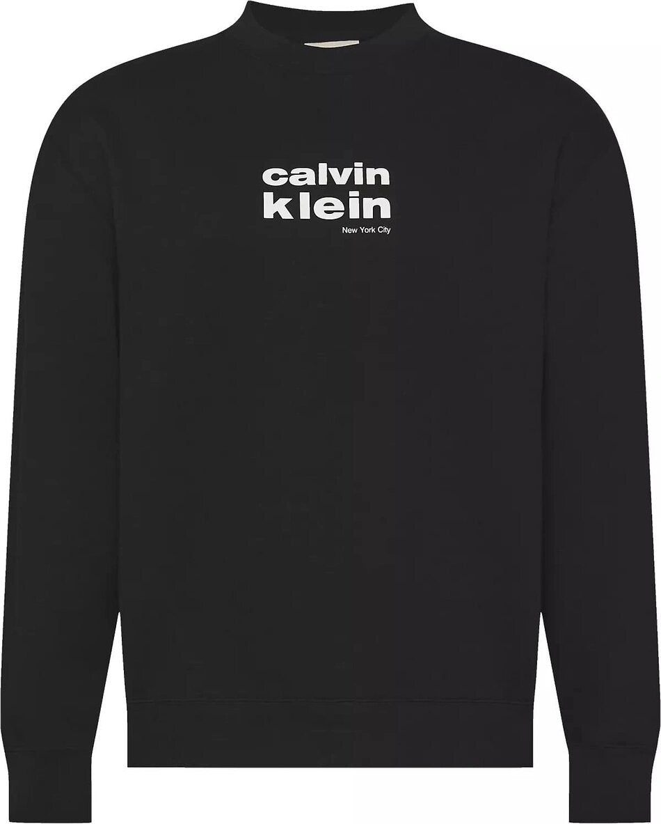 CALVIN KLEIN  Felpa Con Logo Centrale Uomo |  JEK PIT