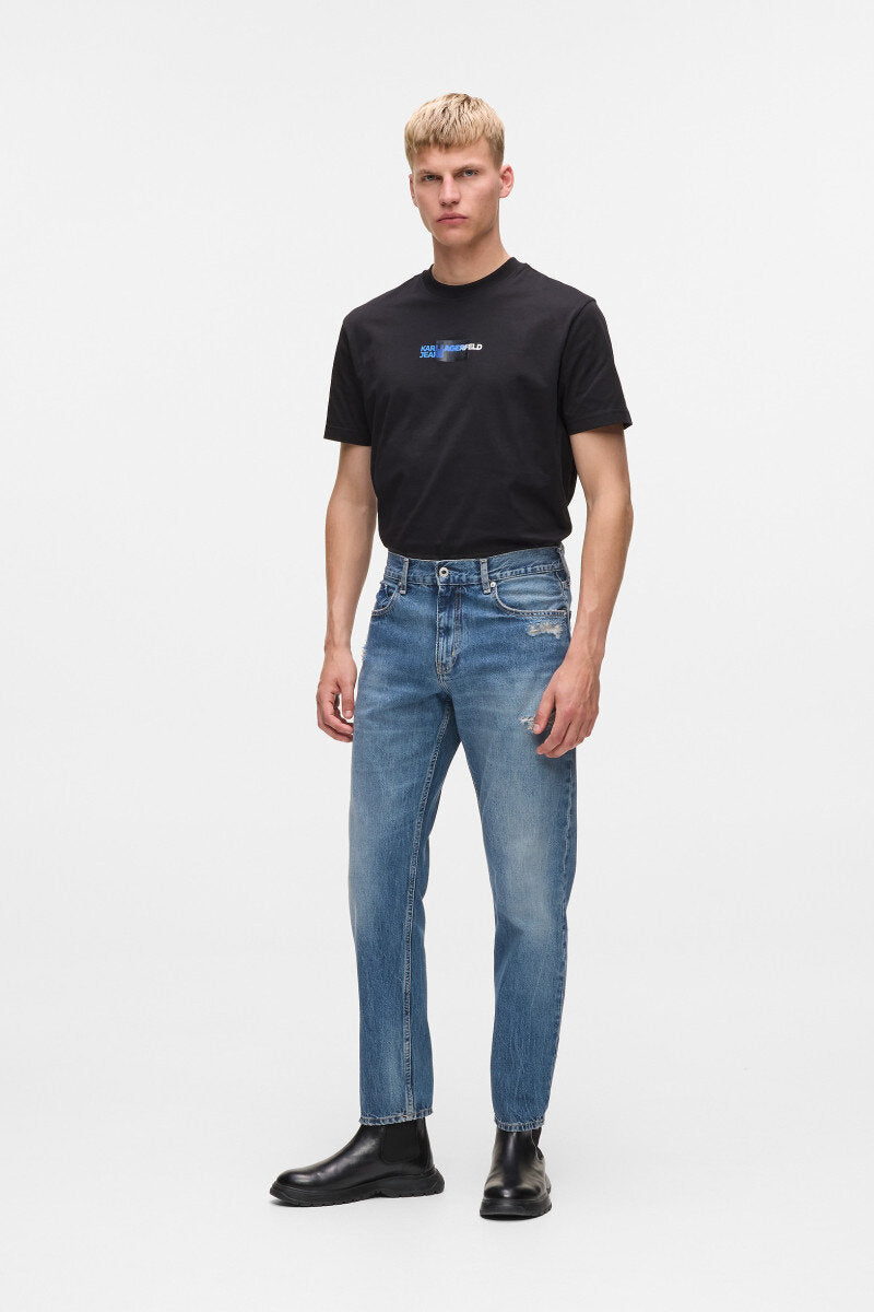 KARL LAGERFELD  Jeans 5 Pockets Klj Tapered Con Strappi Uomo |  JEK PIT