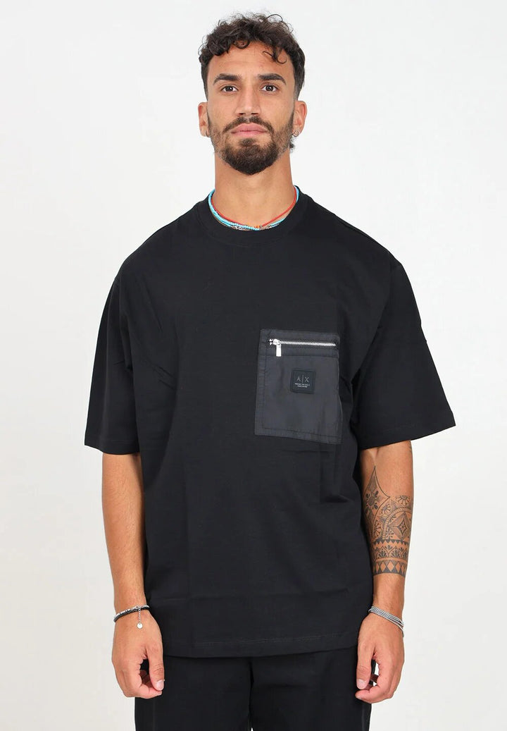 ARMANI EXCHANGE  t-Shirt Con Zip Su Taschino Uomo |  JEK PIT