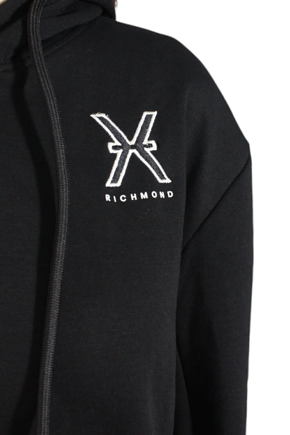 JOHN RICHMOND X  Felpa Cappuccio Con Logo Ricamato Donna |  JEK PIT