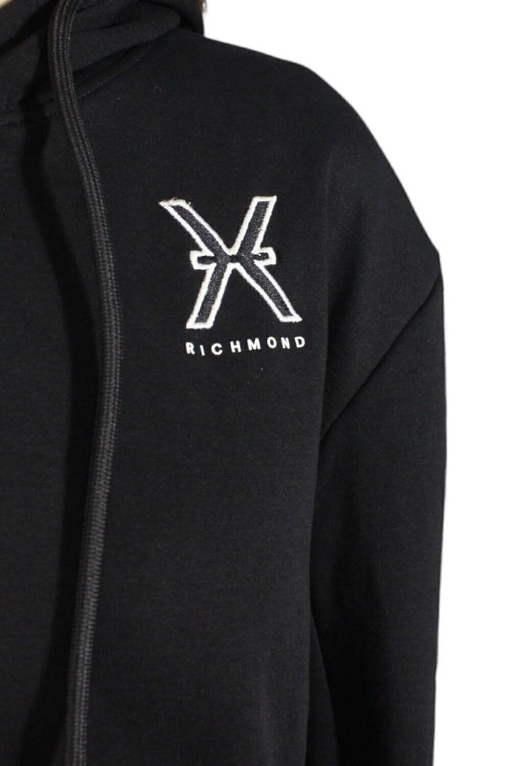 JOHN RICHMOND X  Felpa Cappuccio Con Logo Ricamato Donna |  JEK PIT