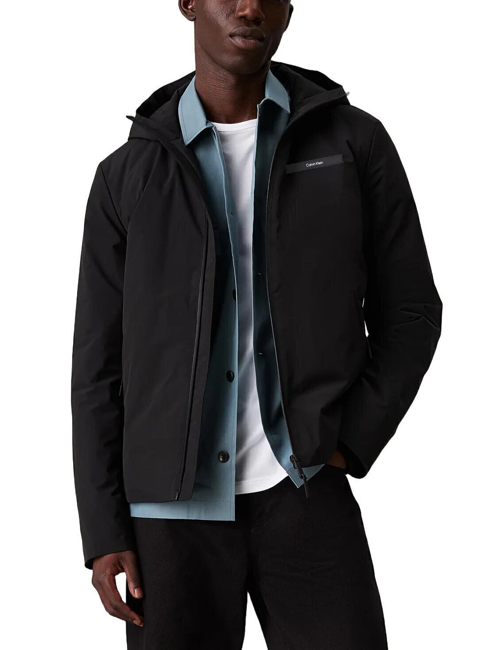 CALVIN KLEIN  Giubbino Capp. Technical Logo Gomm. Uomo |  JEK PIT