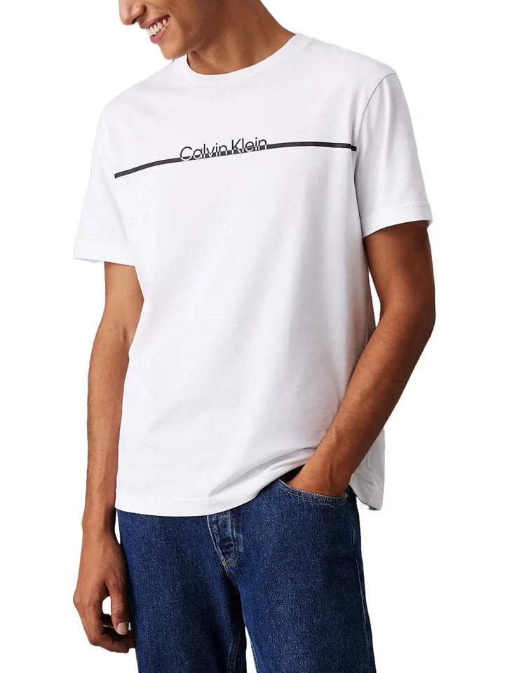 CALVIN KLEIN  t-Shirt Split Line Logo Uomo |  JEK PIT