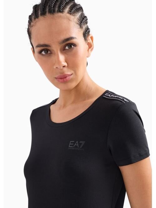 EMPORIO ARMANI EA7  t-Shirt Banda Texture Donna |  JEK PIT