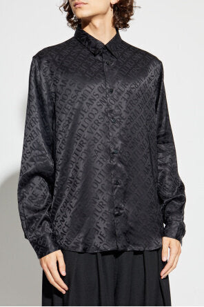 VERSACE JEANS  Camicia Jacquard Allover Twill Uomo |  JEK PIT