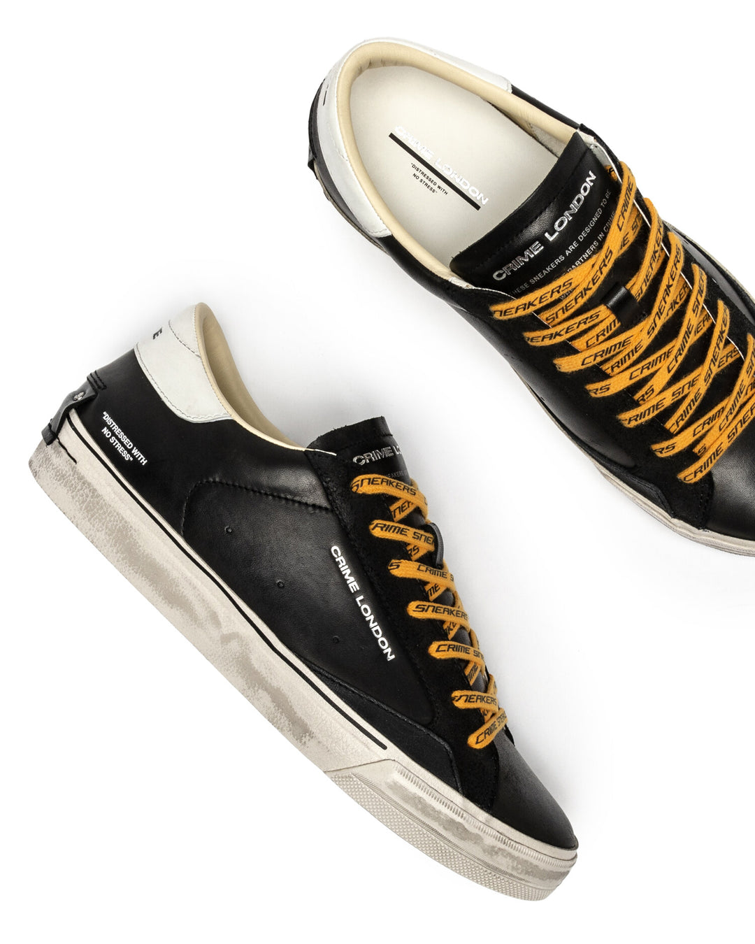 CRIME LONDON  Sneakers Distressed 2.0 Tellow Laces Uomo |  JEK PIT