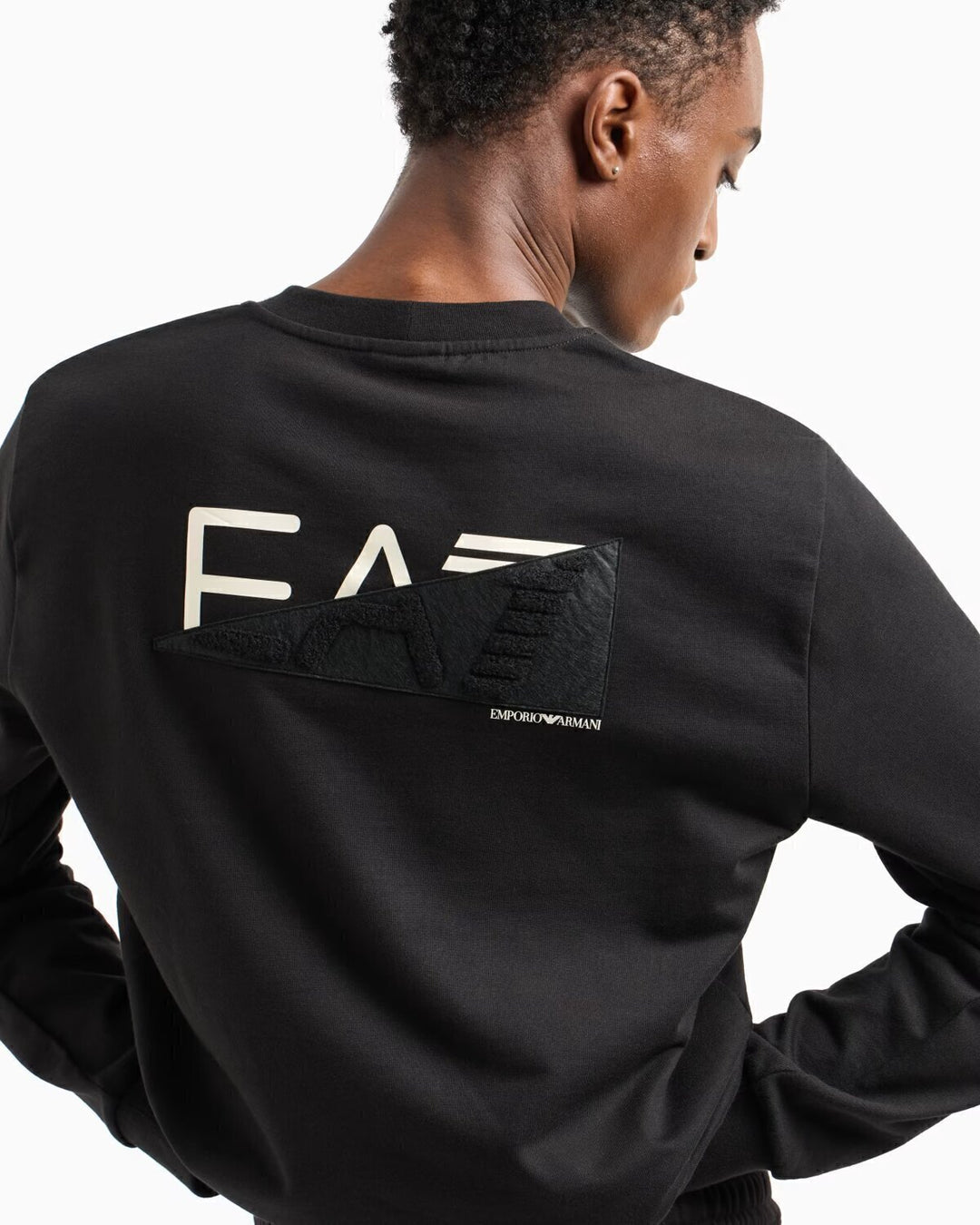 EMPORIO ARMANI EA7  Felpa Giro Logo Retro Spalla Gr Uomo |  JEK PIT