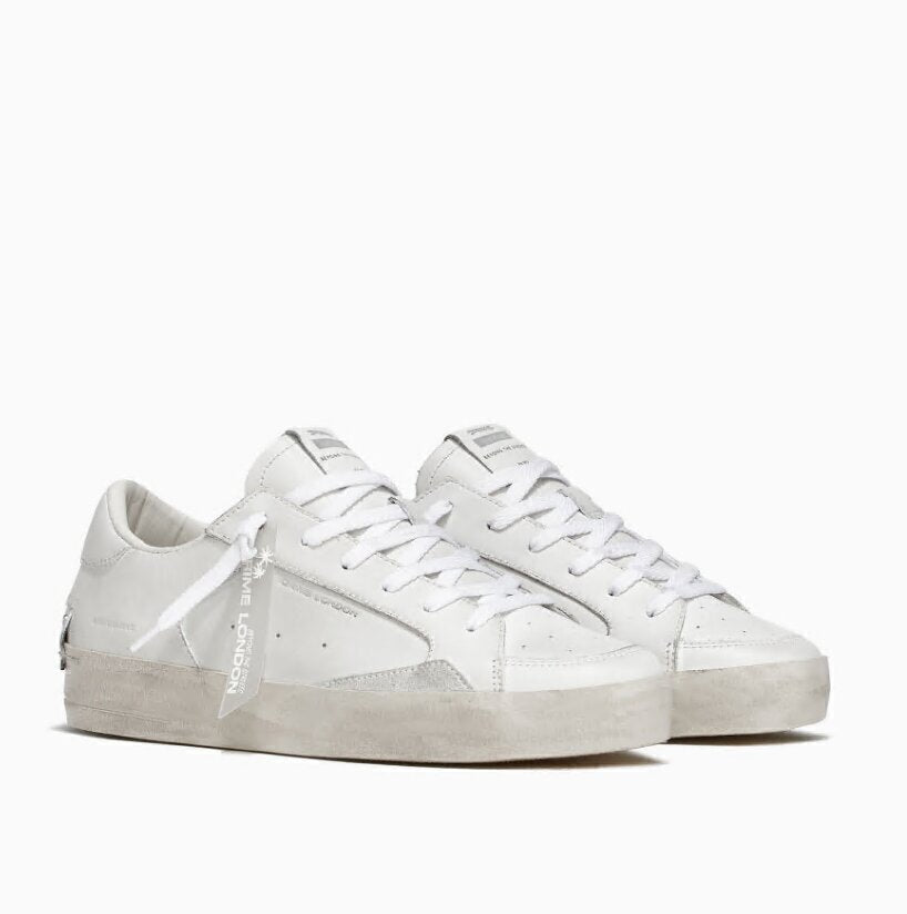 CRIME LONDON  Sneakers Sk8 Deluxe Allwhite Uomo |  JEK PIT