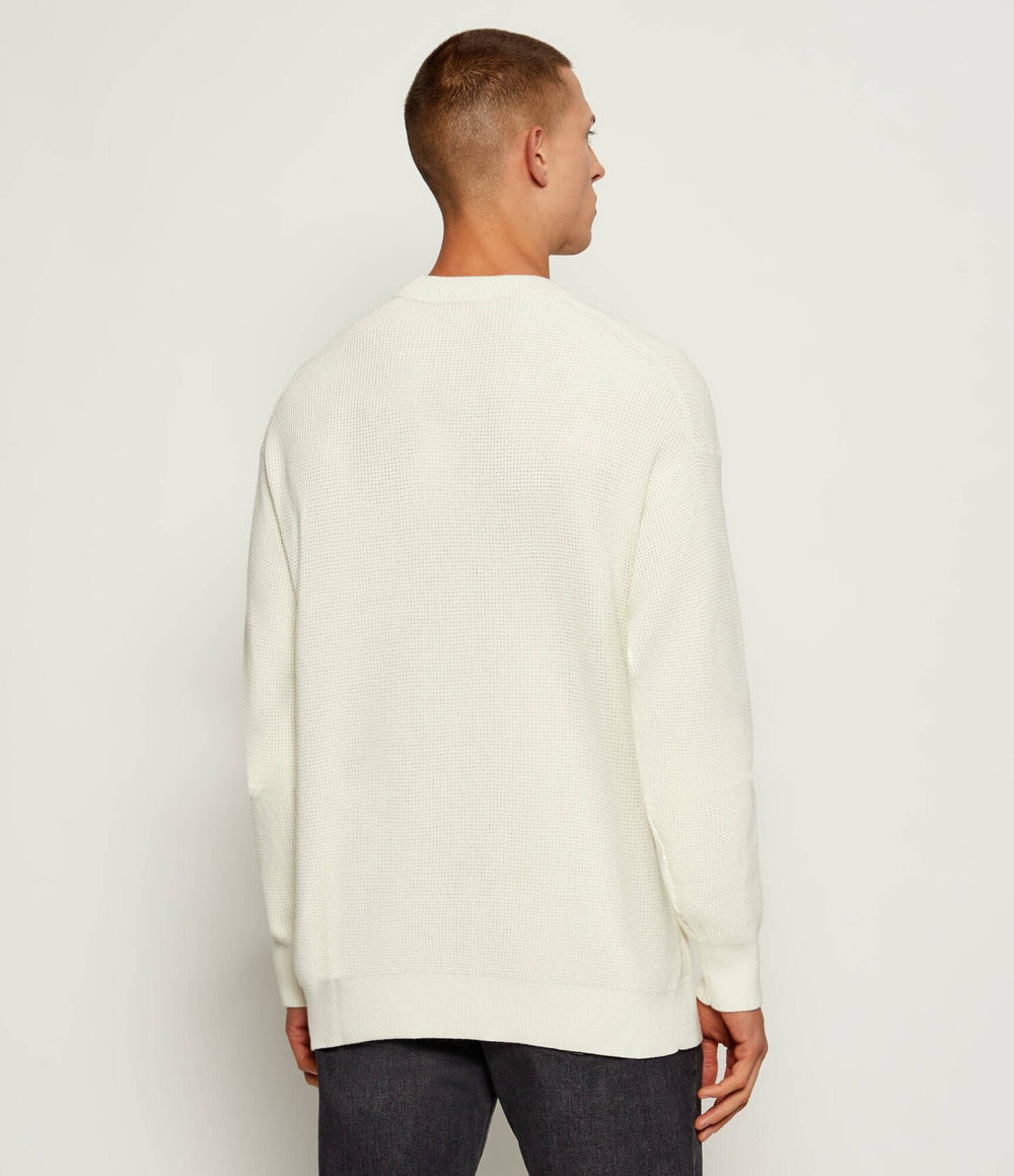 CALVIN KLEIN  Maglione Girocollo Nido D`ape Uomo |  JEK PIT