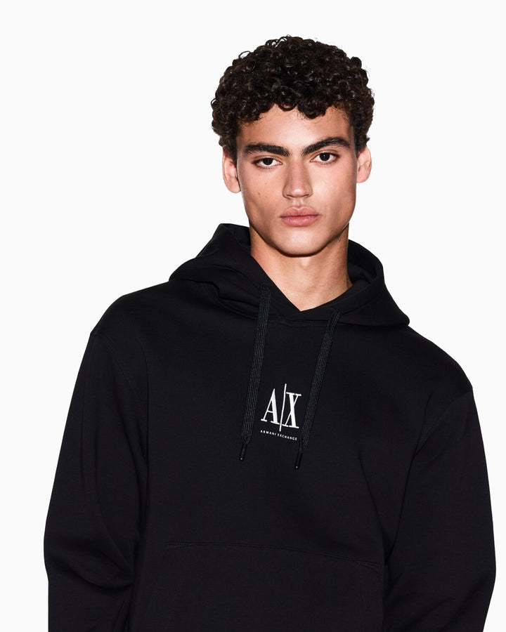 ARMANI EXCHANGE  Felpa Con Cappuccio Ricamo Centrale Uomo |  JEK PIT
