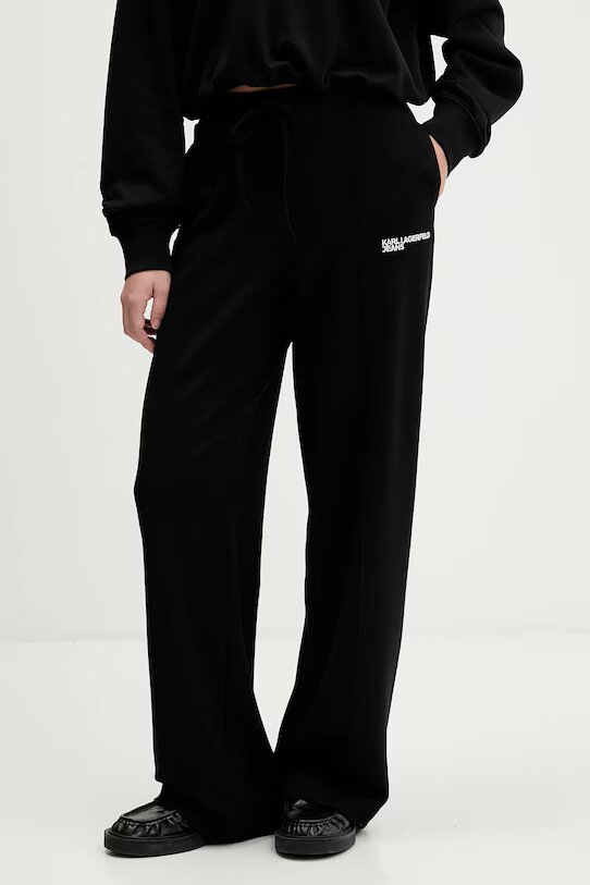 KARL LAGERFELD  Pantalone In Felpa Con Logo Ricamato Donna |  JEK PIT