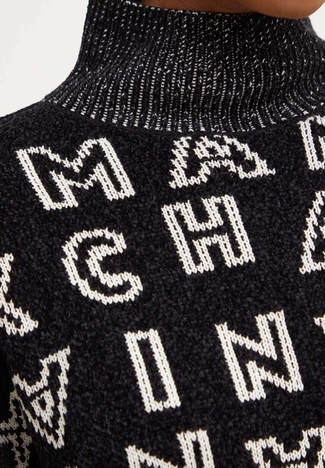 ARMANI EXCHANGE  Maglione Lupetto Logo Allover Donna |  JEK PIT