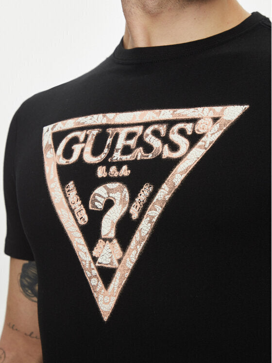 GUESS  t-Shirt Logo Triangolo In Rilievo Gr Uomo |  JEK PIT