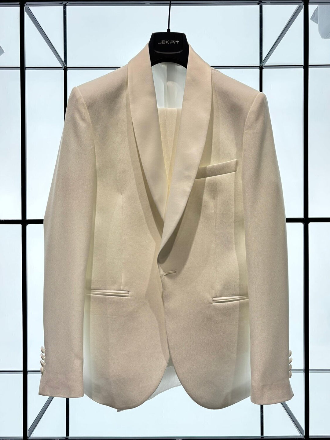 PASQUALE LANGELLA  Smoking All White Uomo |  JEK PIT