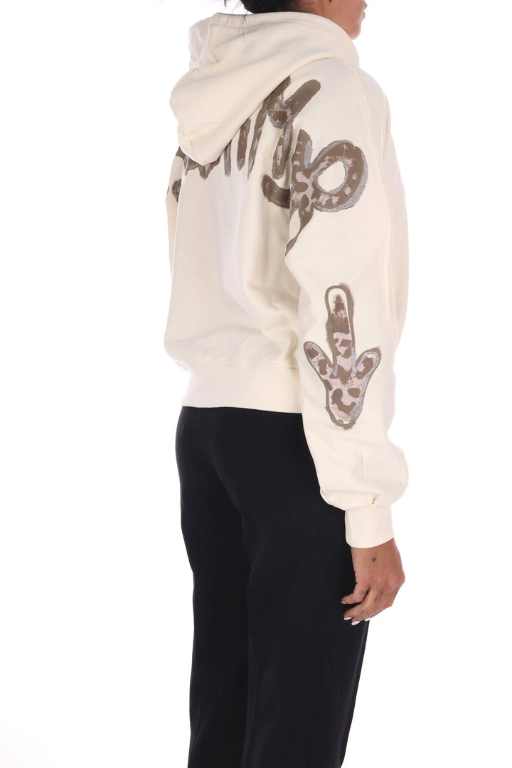 DISCLAIMER  Felpa Crop Con Cappuccio Stampa Retro Donna |  JEK PIT